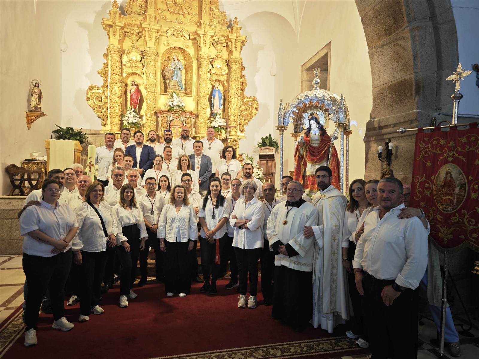 La imagen de Santa Eulalia visitó Mirandilla
