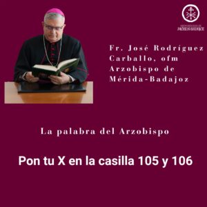 Pon tu X en la casilla 105 y 106