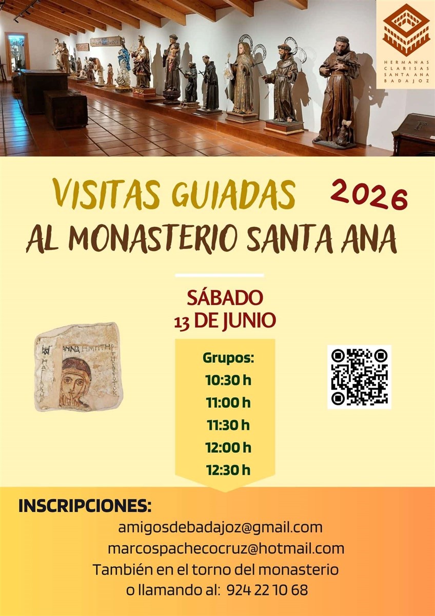 Visitas guiadas Monasterio de Santa Ana