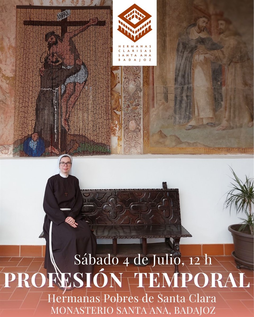 Profesión temporal clarisa