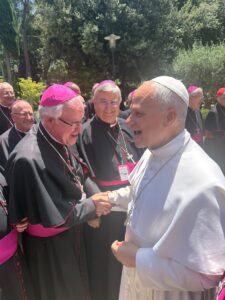 El arzobispo en el tercer día de la visita del Papa León XIV a España